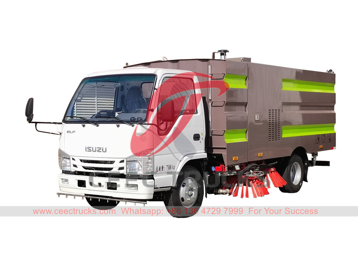 ISUZU truck mounted road sweeper for sale