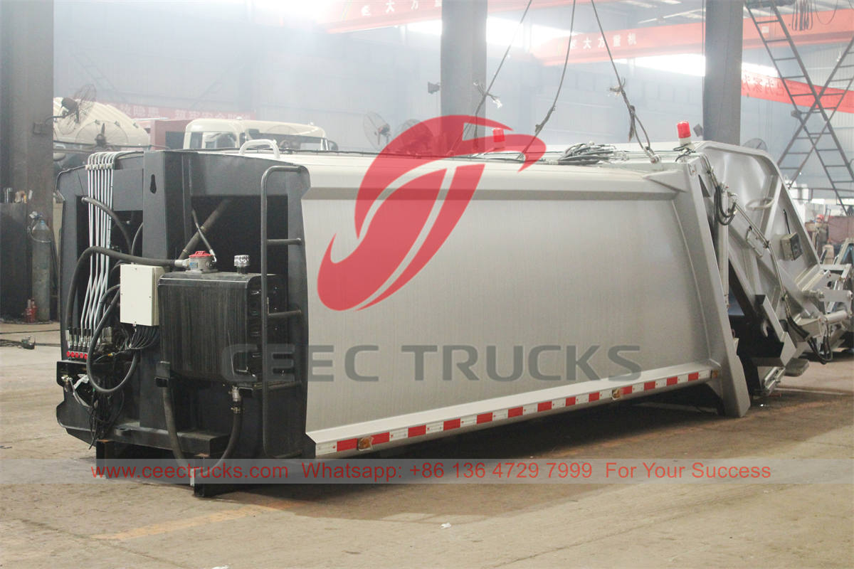 Customized garbage compactor upper body for FUSO chassis 
