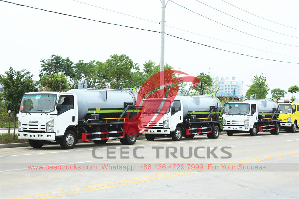 Philippines ISUZU sewegae vacuum tank trucks on sale