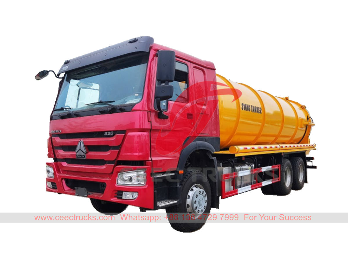 Best-seller HOWO 20CBM vacuum sewage truck