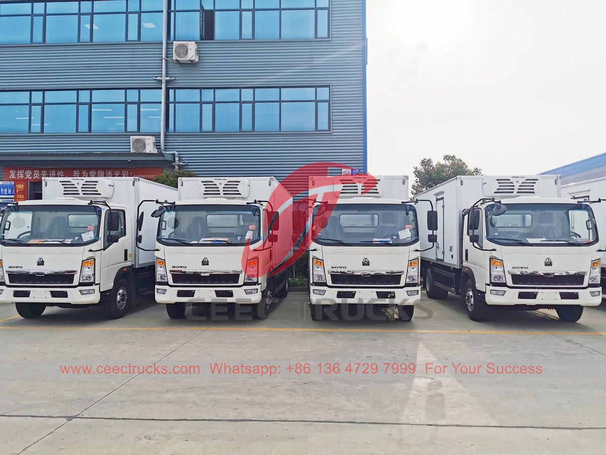 HOWO cooling trucks at best price