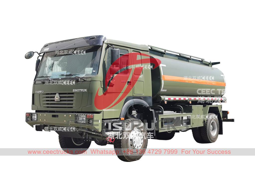 HOWO 4×4 off-road fuel bowser at best price HOWO 4×4 off-road fuel bowser at best price