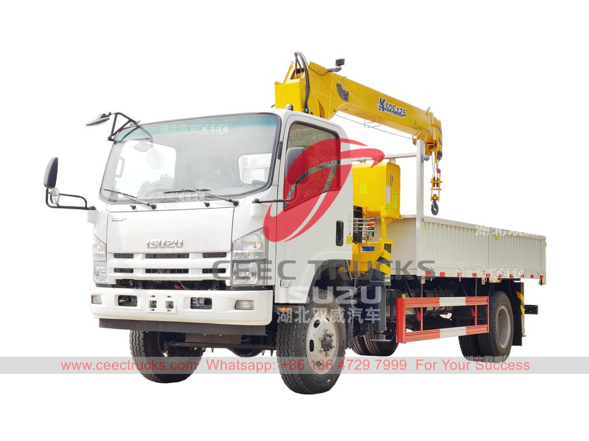 Customized ISUZU 700P 4×4 truck mounted crane for sale