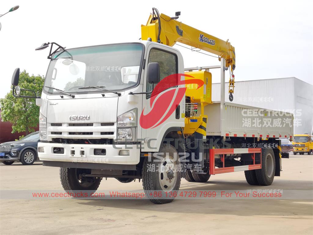 ISUZU 700P 4×4 cargo truck with crane for sale