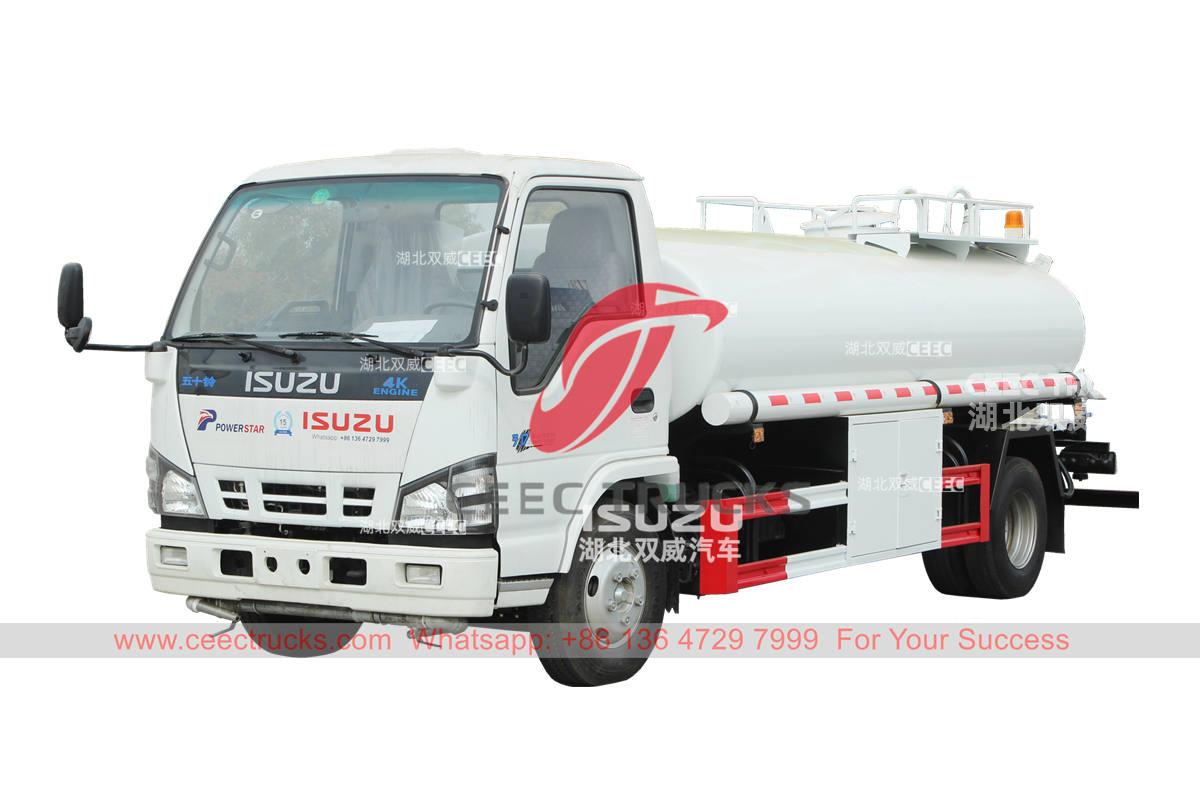ISUZU NQR/600P 5000 liters stainless steel water bowser for sale
