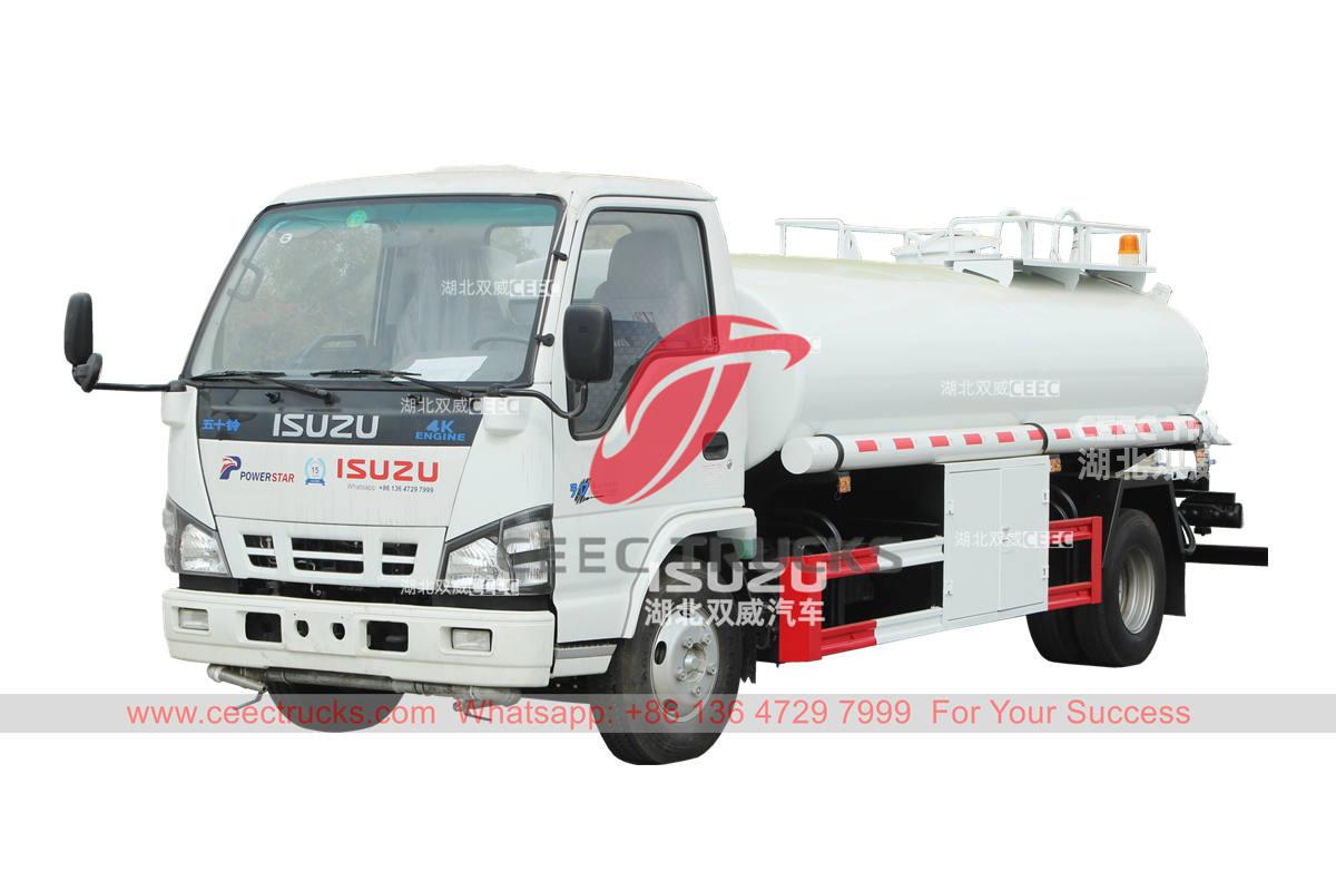 ISUZU NQR/600P 5000 liters stainless steel water bowser for sale ISUZU NQR/600P 5000 liters stainless steel water bowser for sale