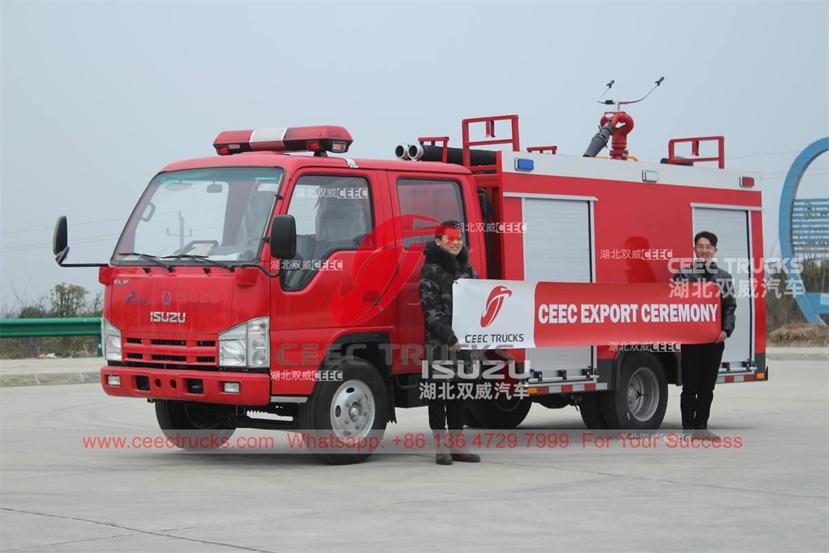 High quality ISUZU NKR 2000 liters fire engine on sale