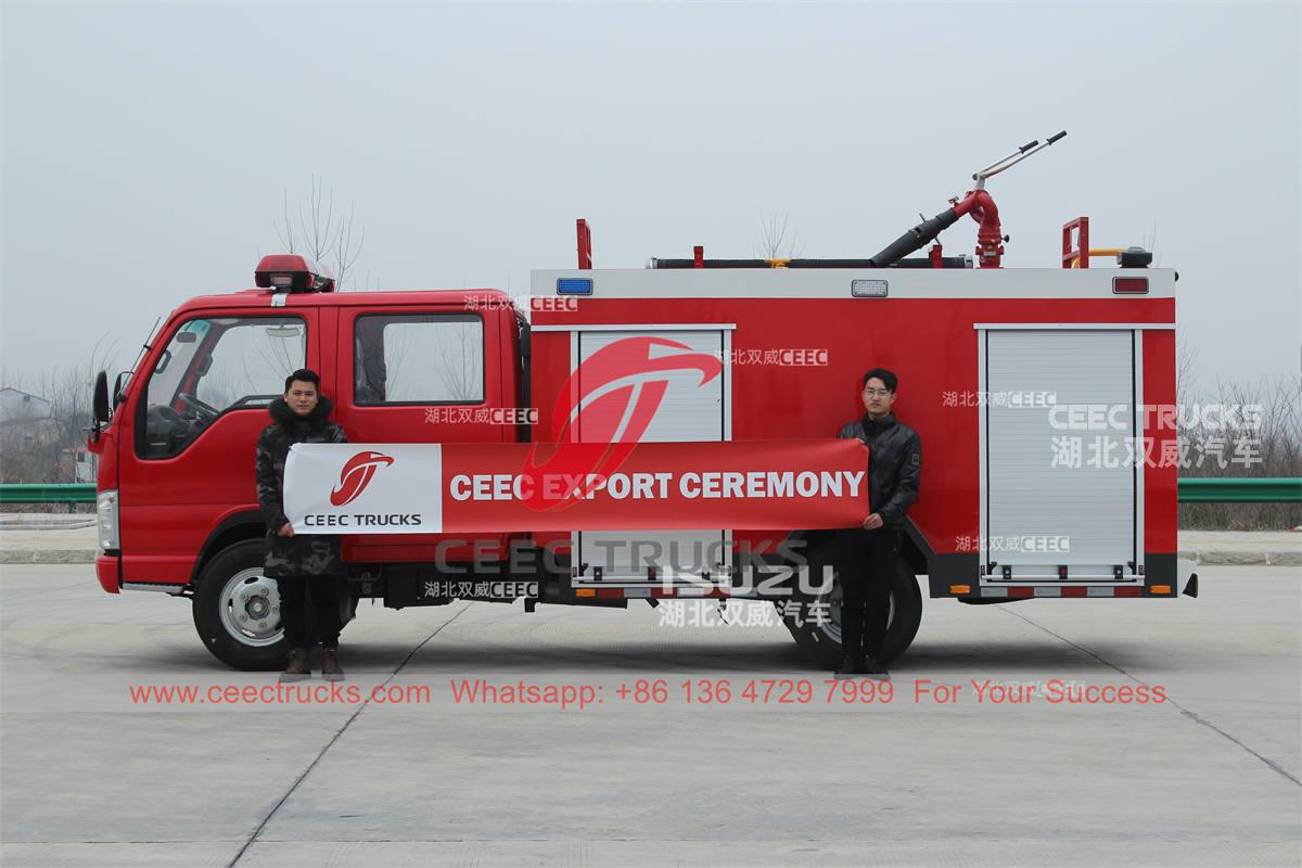 Brand new ISUZU 100P 98HP water-foam fire fighting truck for sale