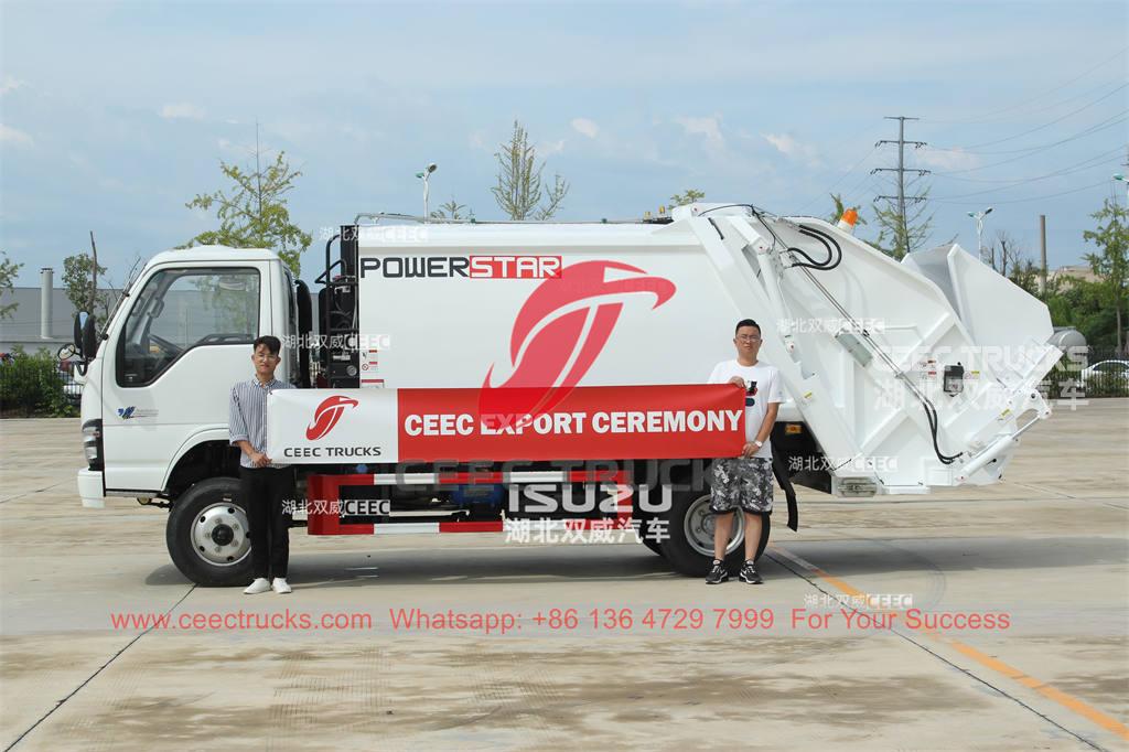 High performance ISUZU 600P 4×4 AWD rear load refuse compactor on sale
