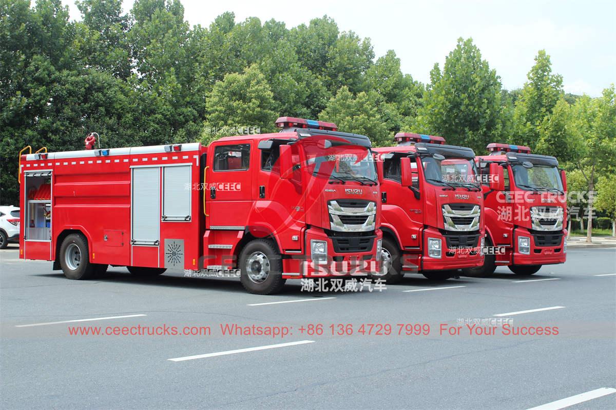 Japan ISUZU GIGA 4×2 fire fighting truck heavy duty fire engine for sale