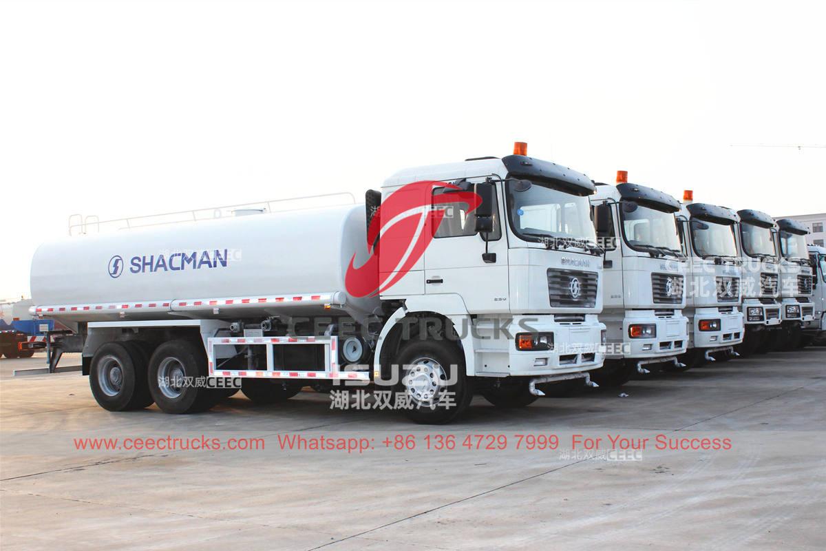 China Shacman 20000 liters water bowser water tank trucks for sale China Shacman 20000 liters water bowser water tank trucks for sale