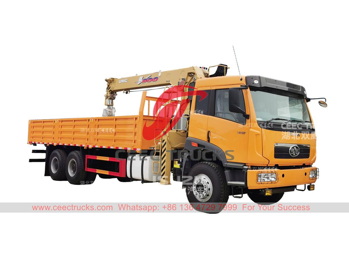 FAW 6×4 340HP crane truck at best price
