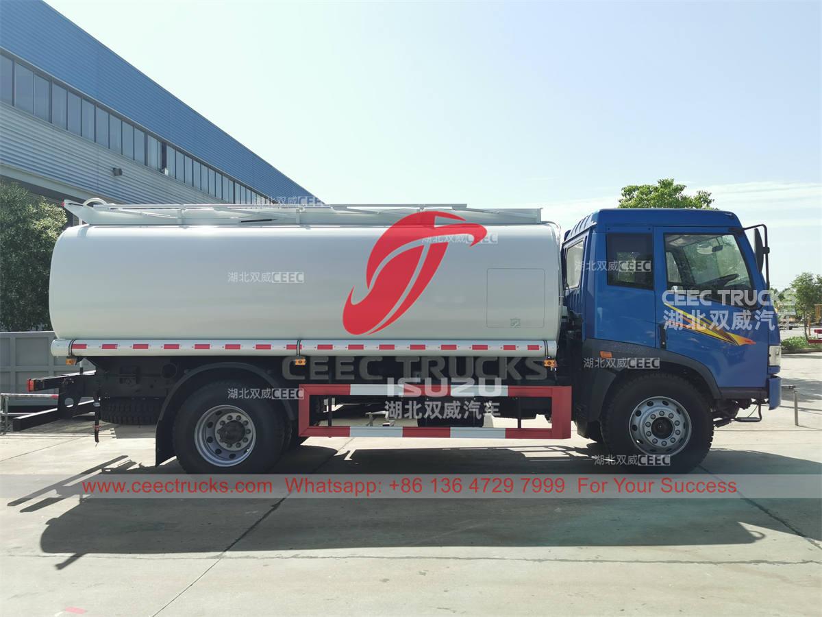 Good price FAW 4×2 190HP refueler truck oil tank truck for export
