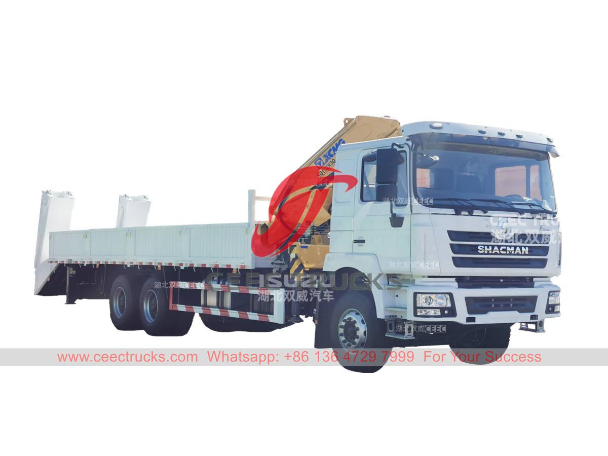 Shacman F3000 heavy duty crago truck mounted crane XCMG