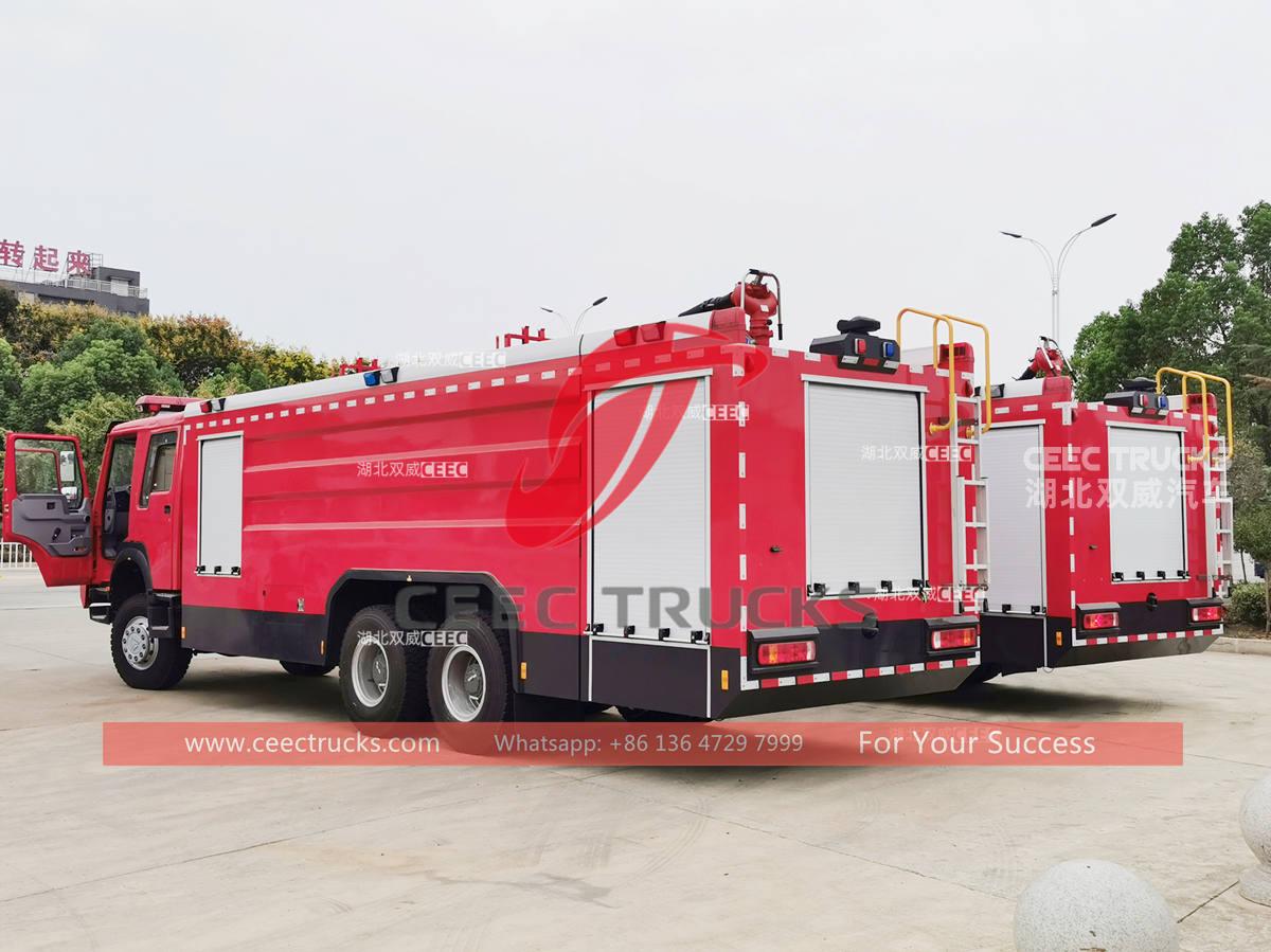 Brand new SINOTRUK HOWO 6×6 fire rescue truck firefighting apparatus for sale