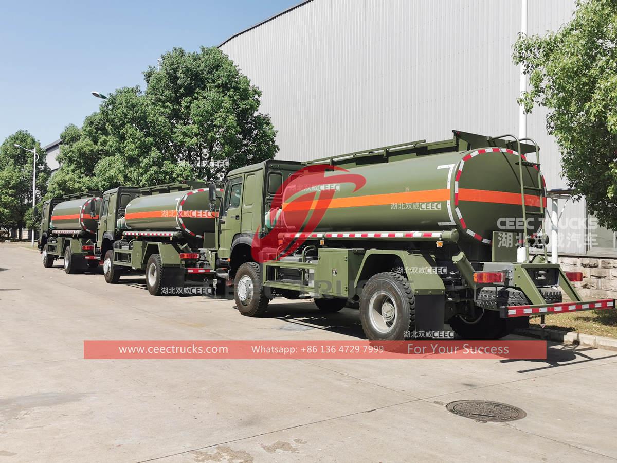 HOWO 4×4 off-road 266HP 8000 liters refueling trucks