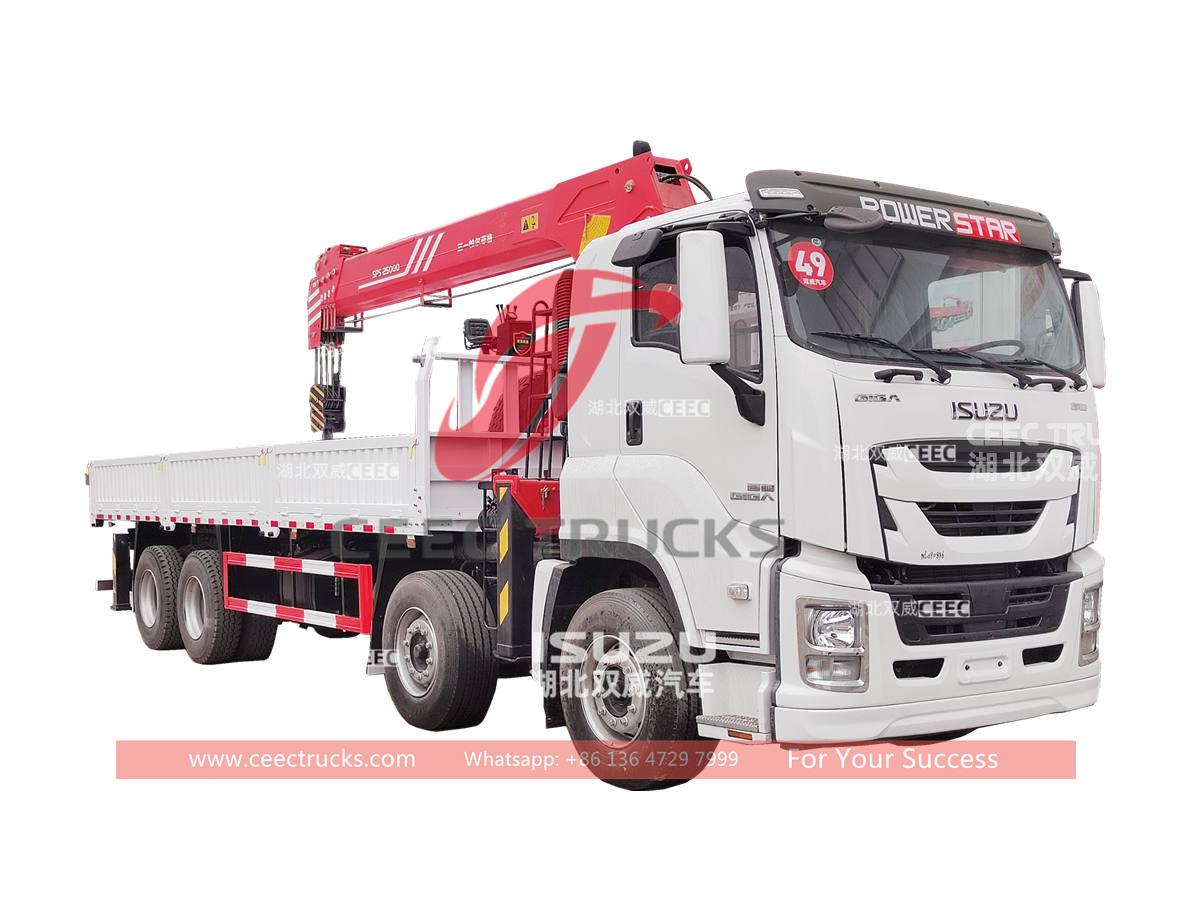 ISUZU GIGA 420HP crane truck Palfiner SPS25000
