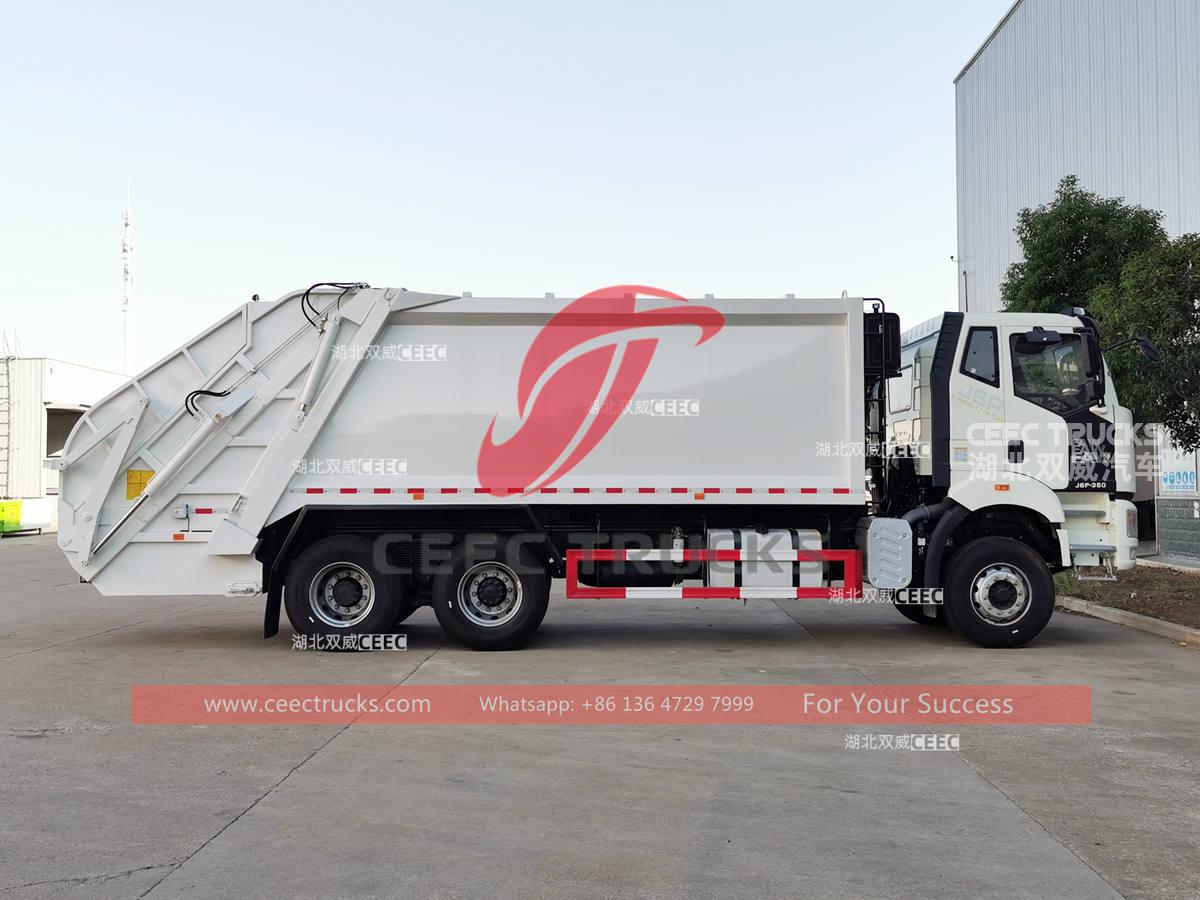 FAW 6×4 350HP 20CBM rubbish compactor truck