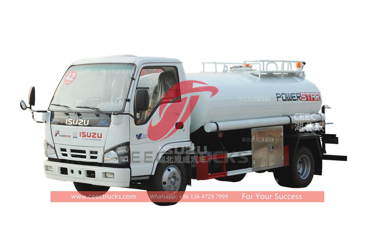 ISUZU 5000 liters potable water tank truck for sale
