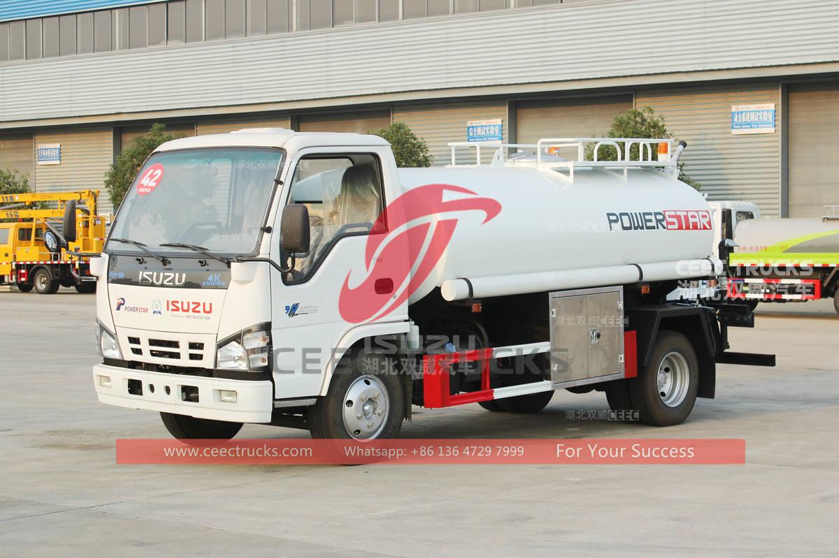 ISUZU 600P 4×2 5CBM potable water tank truck