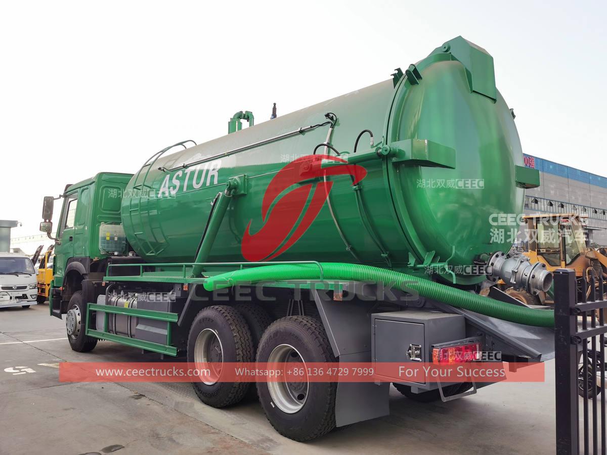 Factory supplies HOWO 20000L septic pump truck