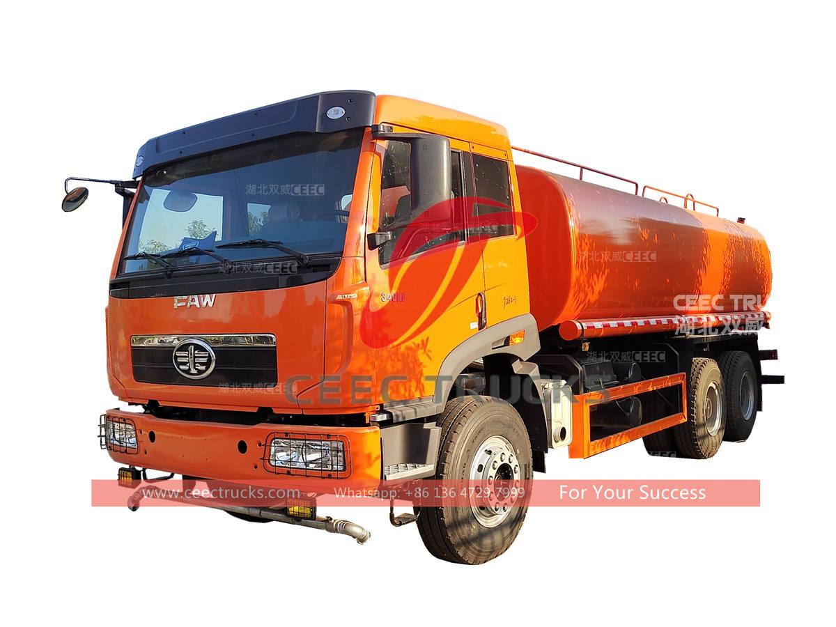 FAW 6×4 20000 liters water sprinkler truck