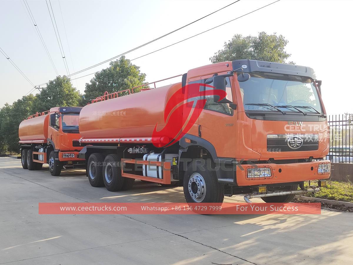 FAW 20CBM water sparying trucks for export