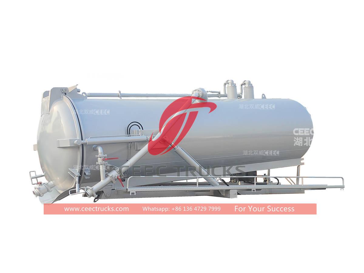 8000 liters vacuum sewage tanker upper body for sale 8000 liters vacuum sewage tanker upper body for sale