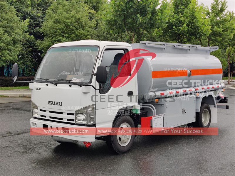 ISUZU 6 wheeler 98HP 5CBM fuel tank truck for sale