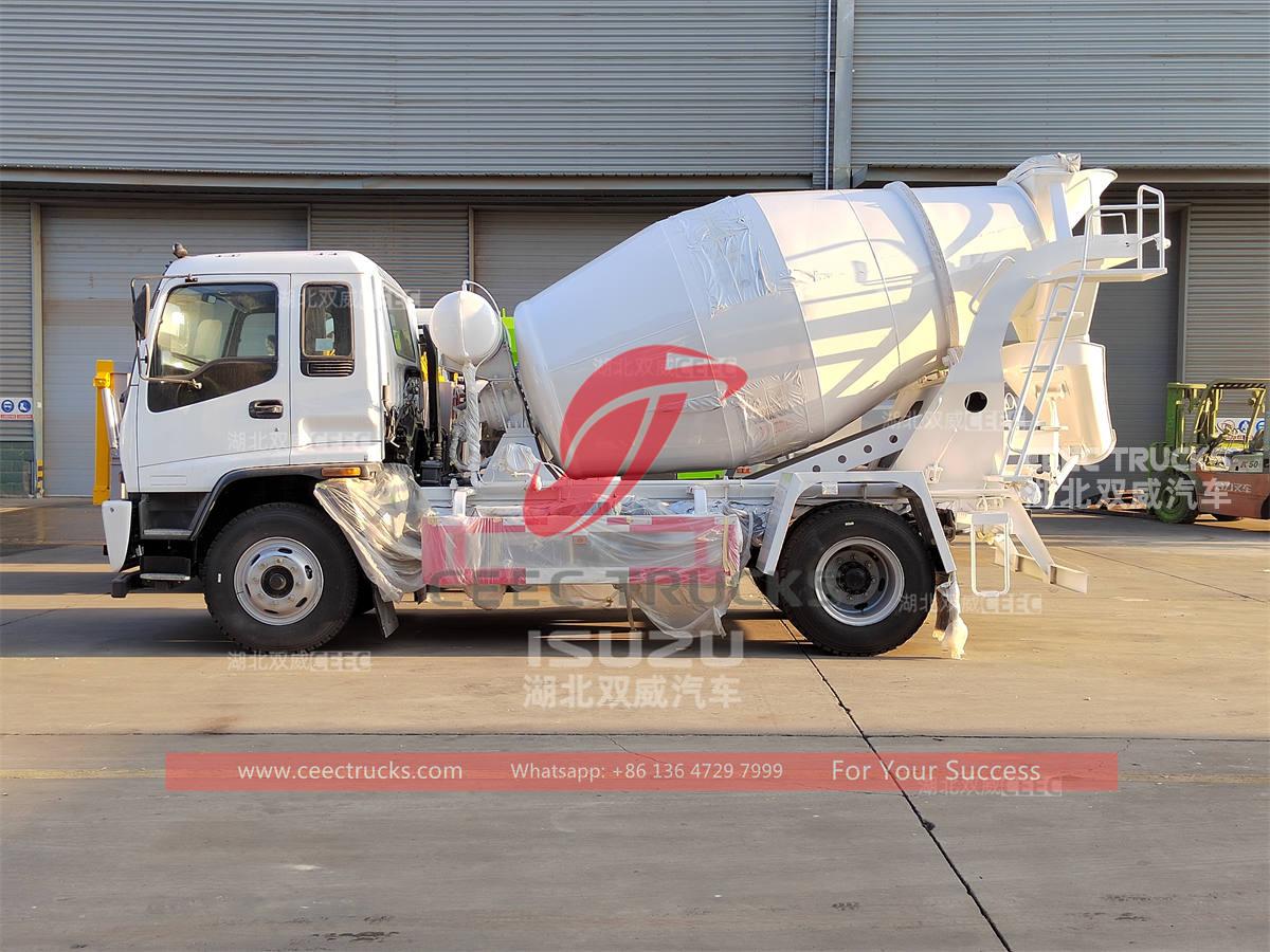 Good price ISUZU FTR 6 wheeler 7CBM construction concrete mixer truck