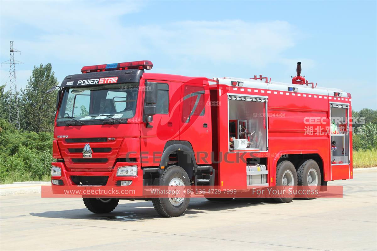 HOWO 10 wheeler fire engine at promotional price