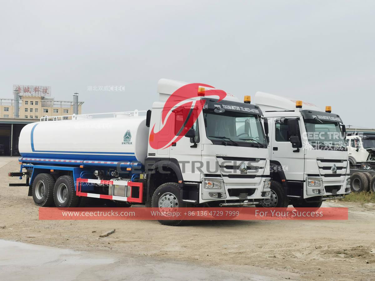 Factory original HOWO 6×4 water transport truck for sale