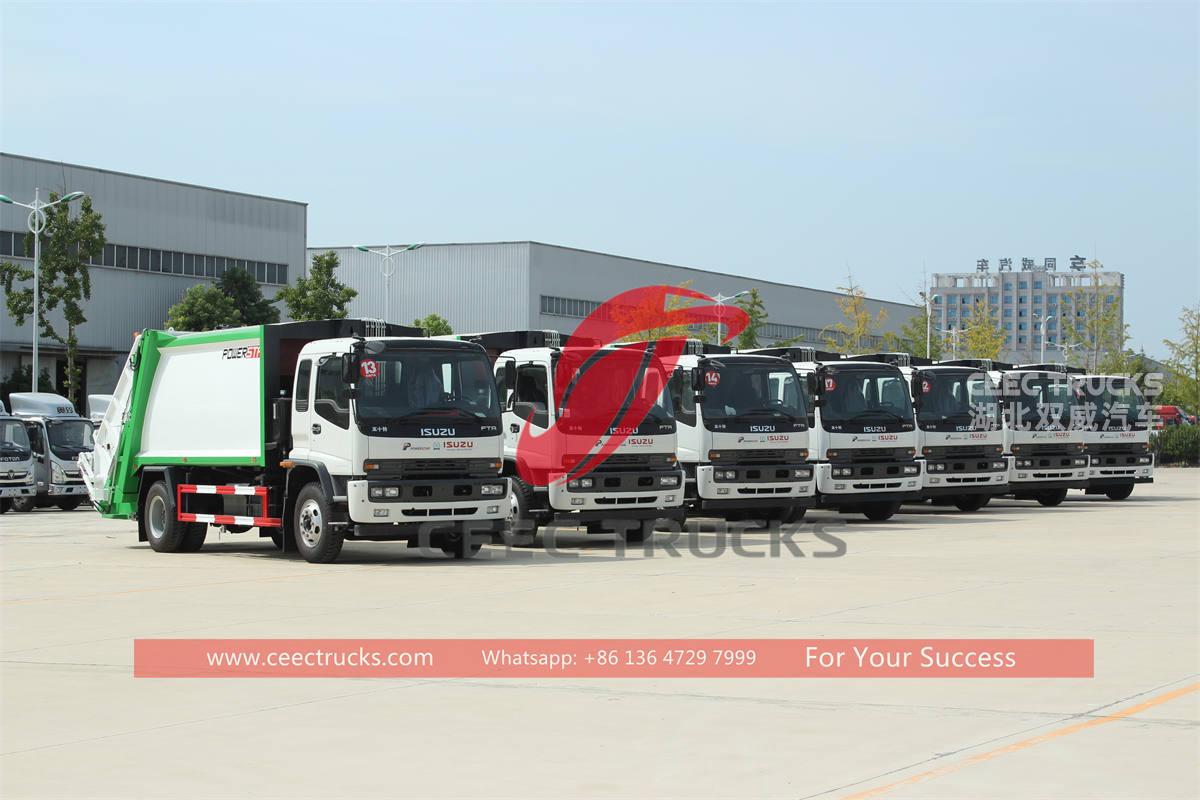 Factory supplies ISUZU FVR refuse compression trucks at good price