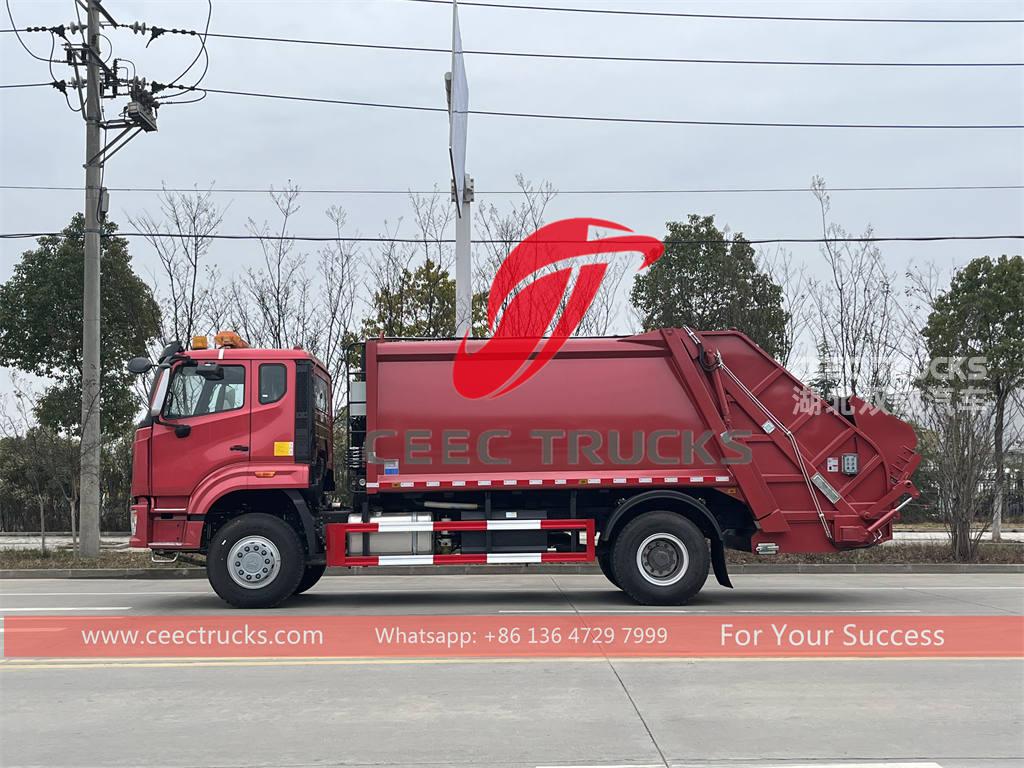 Hot selling HOWO 4×2 rubbish compression truck