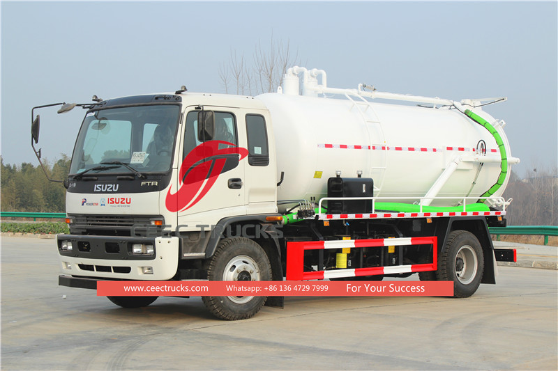 Isuzu sewer suction truck