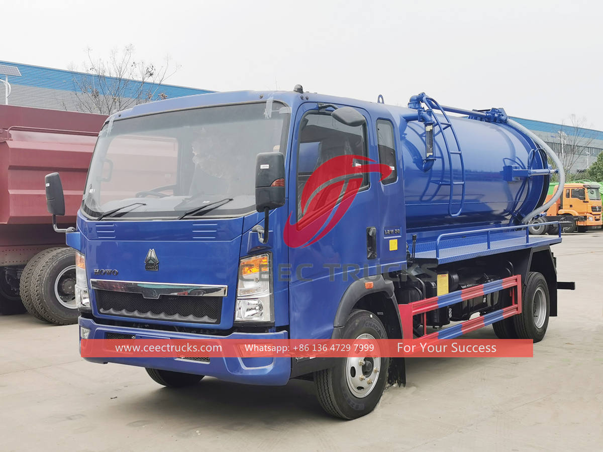 Factory supplies HOWO septic tank truck