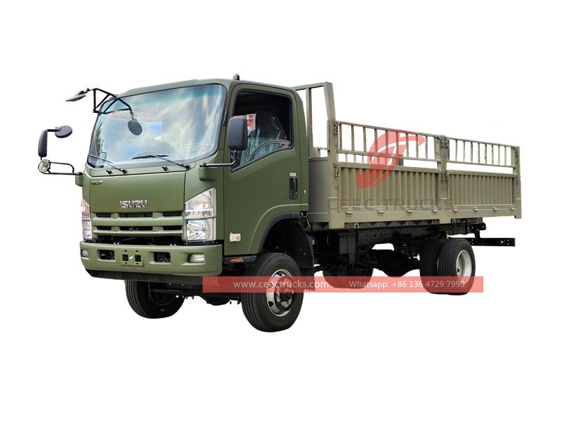 ISUZU ELF 4X4 Military cargo truck