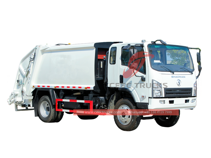Shcaman 4x2 garbage compactor truck