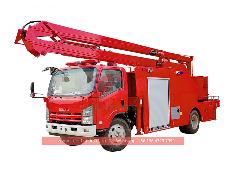 Isuzu high ladder fire rescue truck