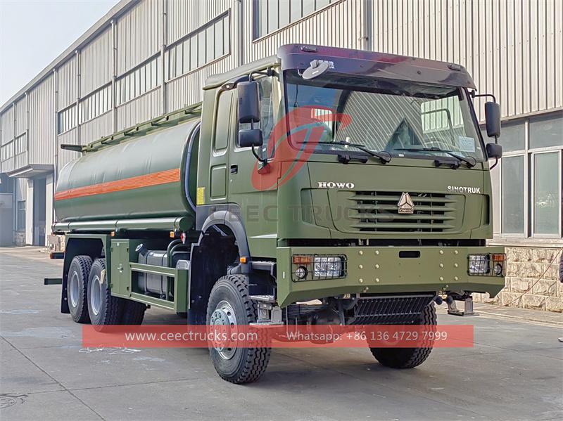 HOWO 6x6 fuel delivery tanker truck HOWO 6x6 fuel delivery tanker truck