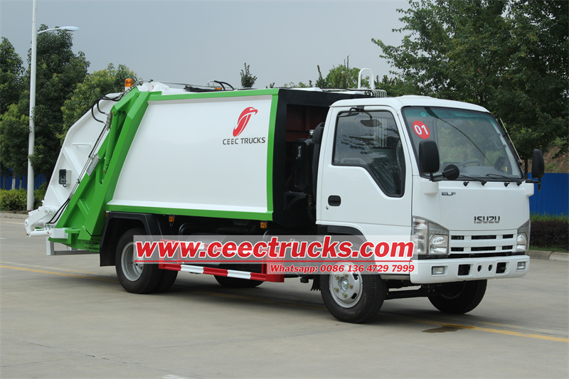 Isuzu refuse compactor truck for sale