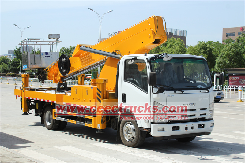 Isuzu truck mounted aerial work platform