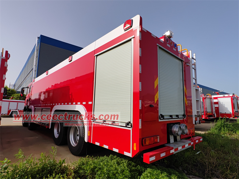 HOWO 8x4 heavy-duty water fire fighting truck