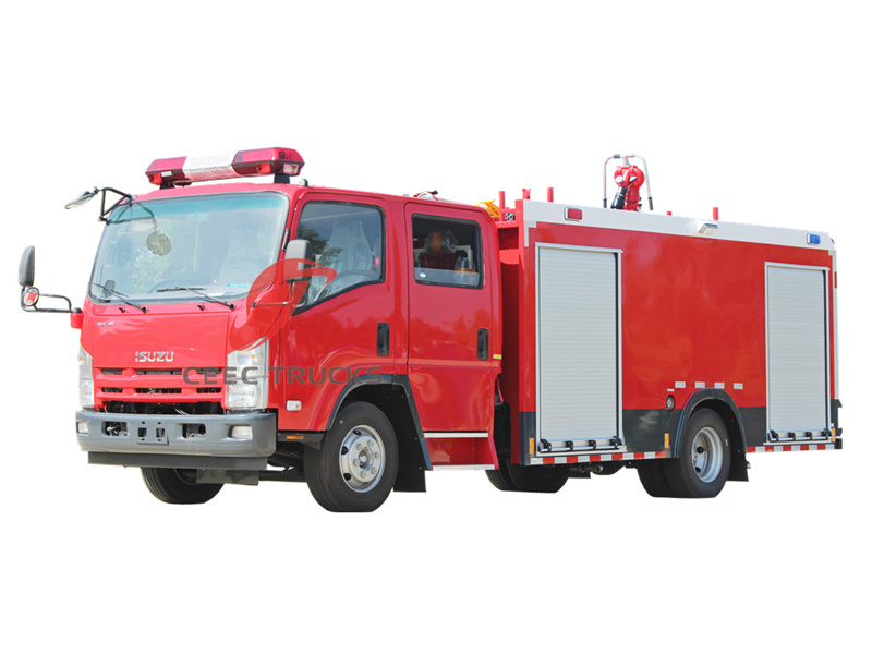 Isuzu NPR double cabin fire&nbsp;fighting&nbsp;truck