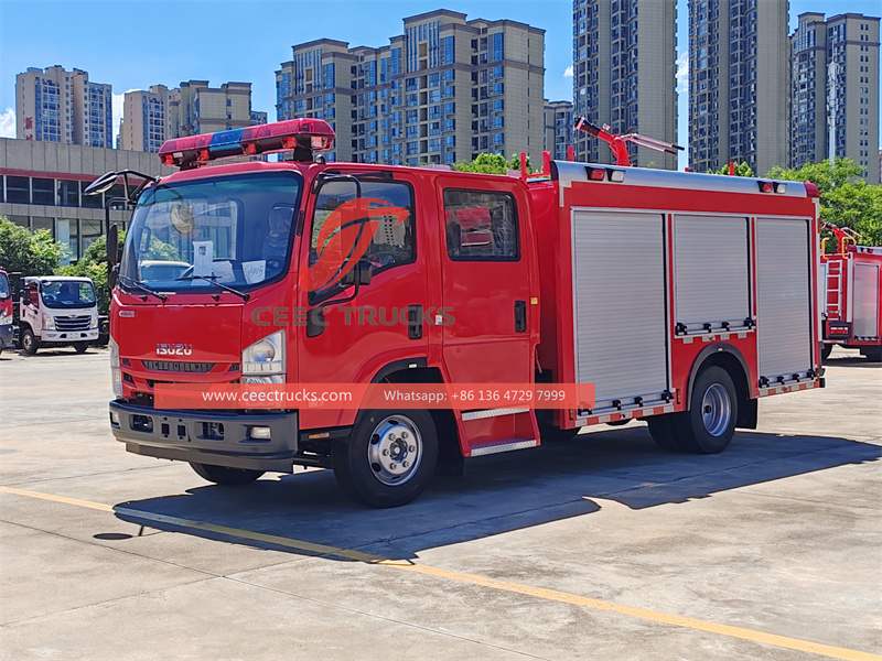 Isuzu NPR fire fighting truck Isuzu NPR fire fighting truck