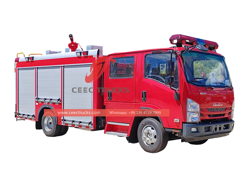Isuzu NPR double cabin fire fighting truck Isuzu NPR double cabin fire fighting truck