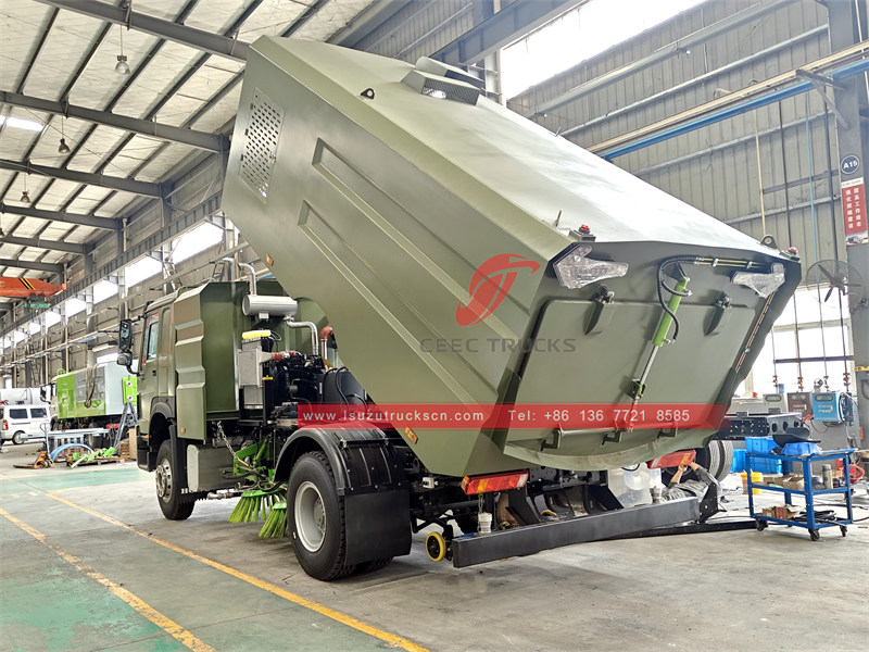 Howo&nbsp;Heavy duty&nbsp;Street&nbsp;sweeping&nbsp;Tuck