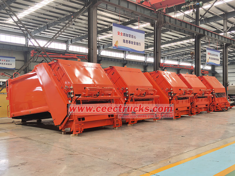 waste compaction truck upper body