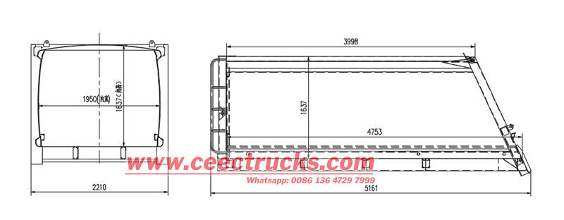 rear loader watse collection truck kit