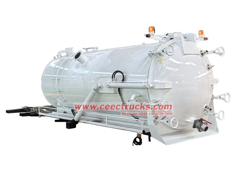 10,000 liters sewage cleaning truck upper body